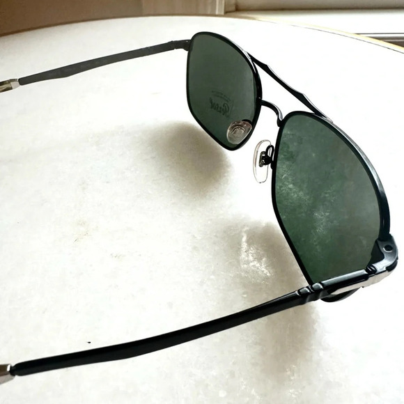 PERSOL RECTANGULAR SUNGLASSES PO2454S 1078/31 MATTE BLACK 60MM 2454 - Picture 4 of 12